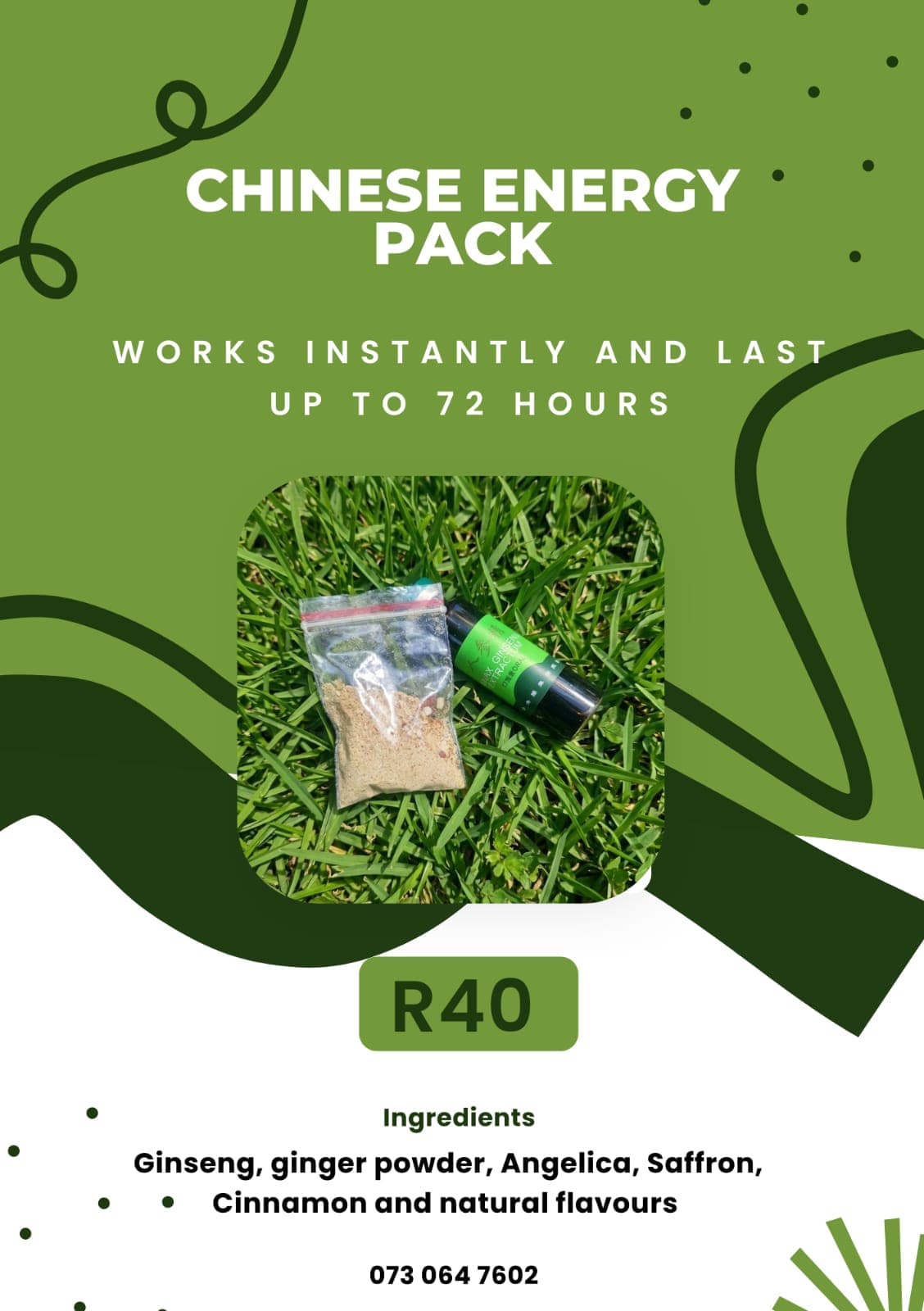 Chinese Energy Pack Poster